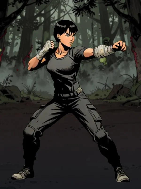 The Fighter, a martial artist with taped hands in a fighting stance.